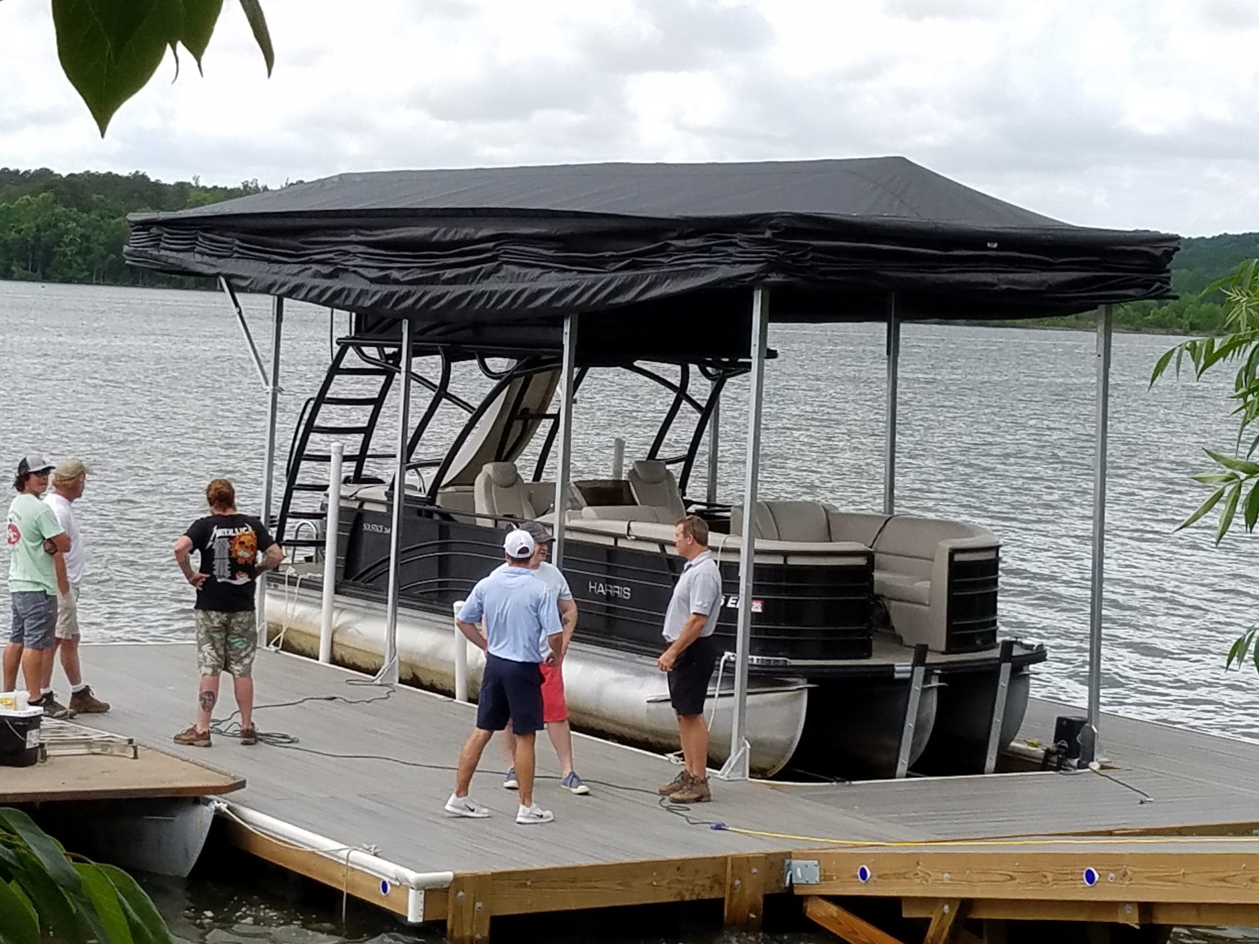 Pontoon / Deck Boat Covers - The Touchless Boat Cover
