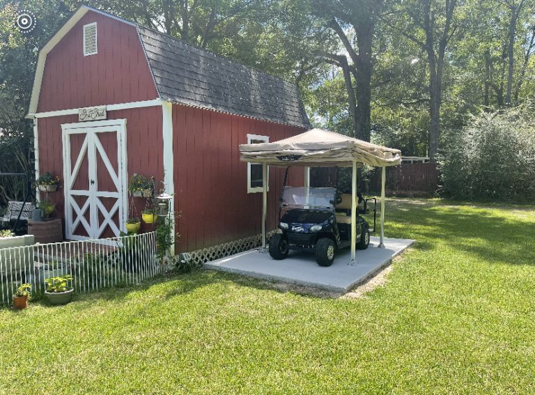 golf cart cover open