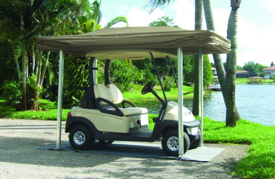 Automatic Cover for a Golf Cart