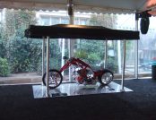 Motorcycle cover display