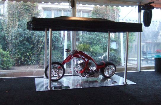 Motorcycle cover display