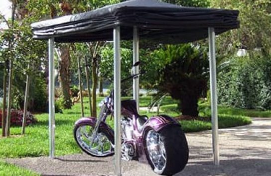 Motorcycle Cover open, complete motorcycle protection