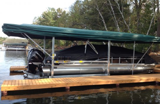 Pontoon / Deck Boat Covers - The Touchless Boat Cover