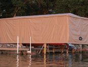 Freestanding Touchless Boat Cover