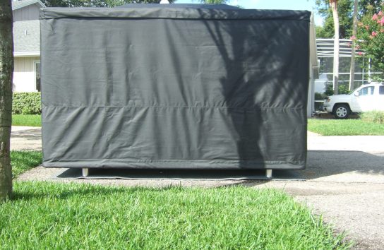 Motorcycle Cover closed, complete motorcycle protection