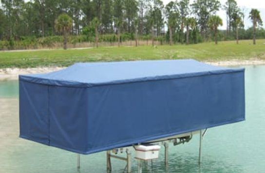 Time-saving Touchless Boat Cover!