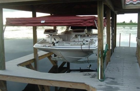 Pontoon Boat Cover. open. Automatic boat cover